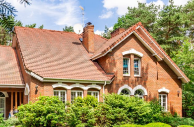 red brick home